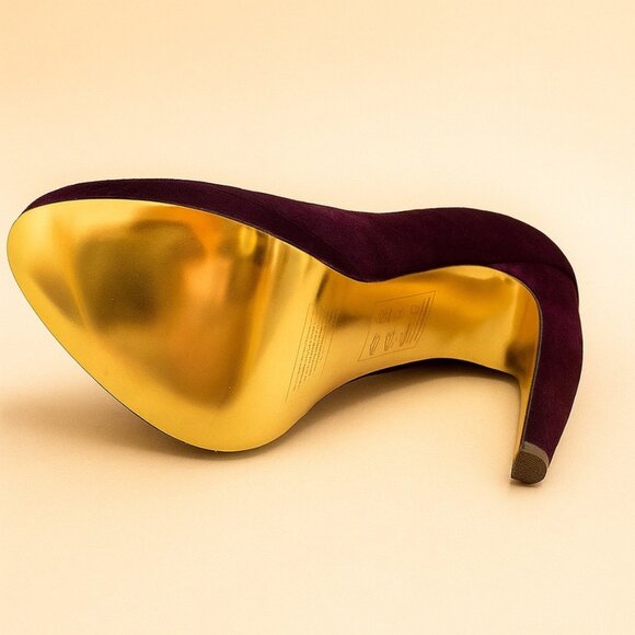 Ted Baker London Plum Pony-Hair Platform Pumps - Picture 3 of 4